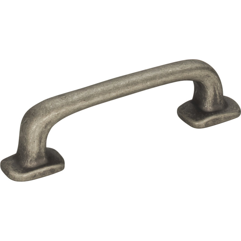 Pewter 3" Rustic Arch Bar Pull with Mounting Hardware