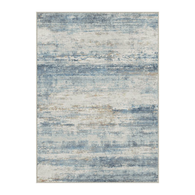 Licia Abstract Blue Area Rug