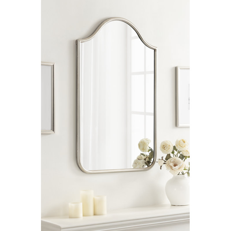 Miroir mural Fellows, 36 po x 23,62 po, Argent argent