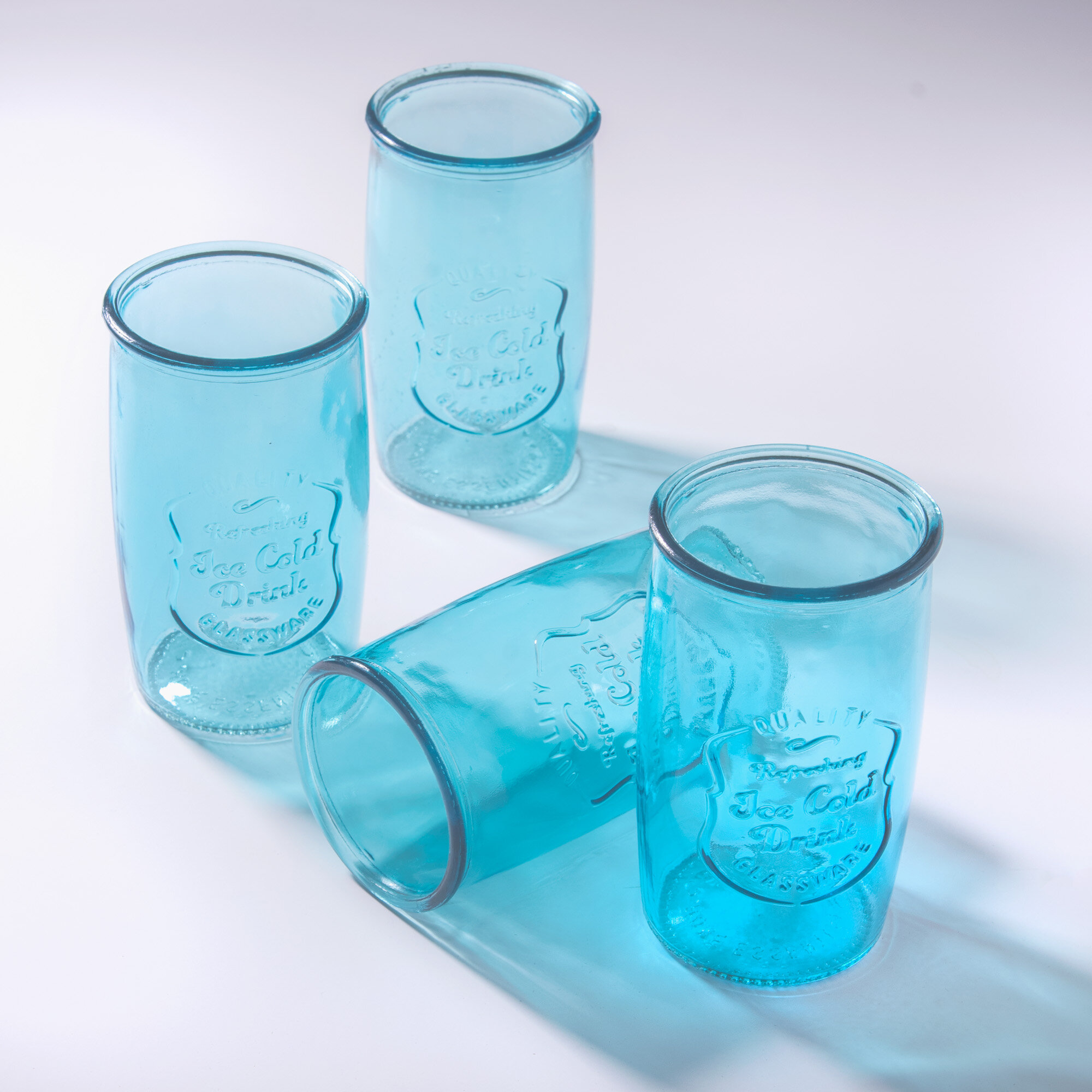 Rosecliff Heights Saugatuck 4 - Piece 20oz. Glass Highball Glass Glassware  Set & Reviews
