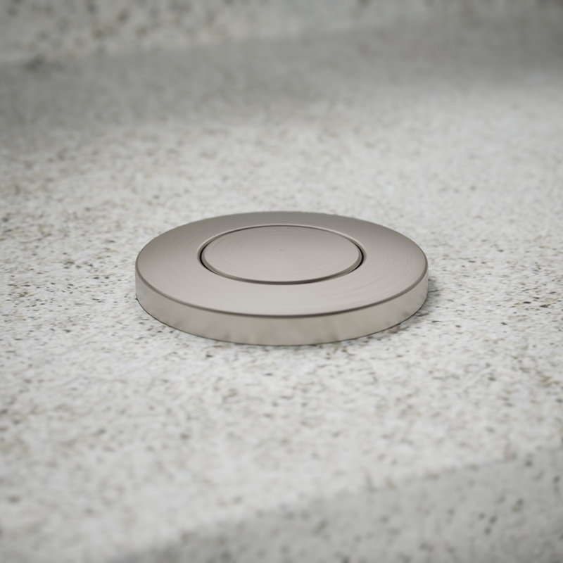 Garbage Disposal Air Switch Button, Vibrant Stainless