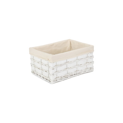 Wicker Lined Scandi Style Storage Basket