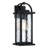 15 in. 1-Light Dimmable Outdoor Wall Sconce with Water-Ripple Glass-974355092