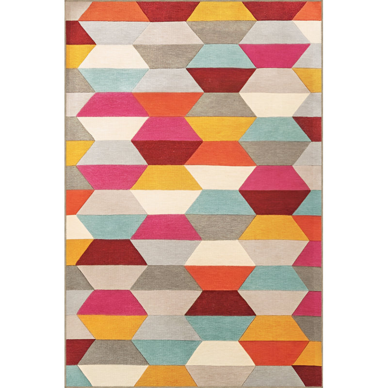 Tapis intérieur / extérieur Kenndi, Rectangle 4 pi x 5 pi 11 po