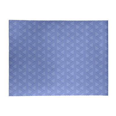 Tapis bleu/bleu zag zig monochrome