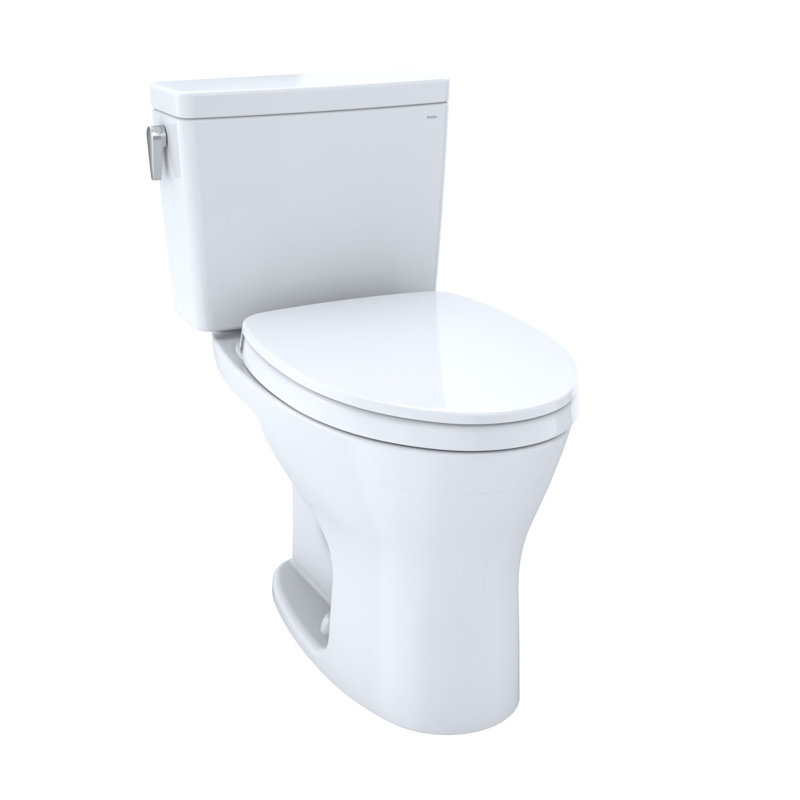 Drake® Dual-Flush Elongated Two-Piece Toilet, Cotton White, 10"