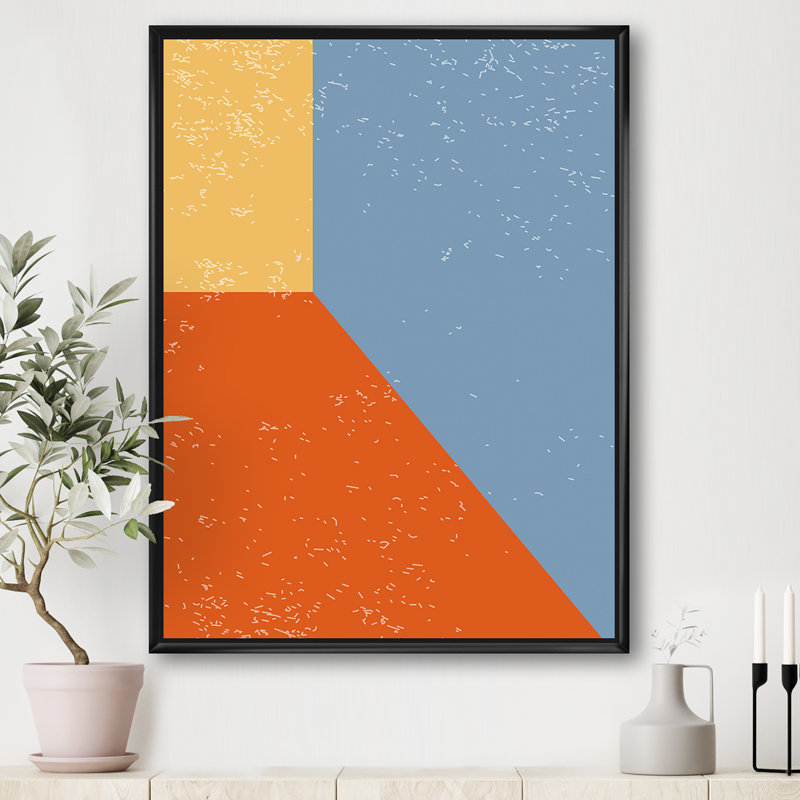 Minimal Geometric Compostions of Elementary Forms III - reproduction d'art graphique sur toile, H 40 po x l 30 po x 1,5 po