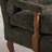 Upholstered Accent Chair with Ottoman and Wood Turned Legs-612469075