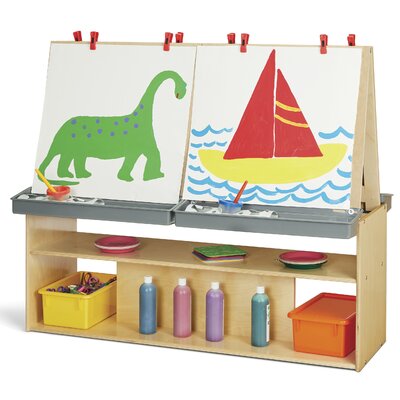 Young Time® 4 Station Double Sided Board Easel -  Jonti-Craft, 7093YT