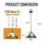Luminaire suspendu en verre blanc