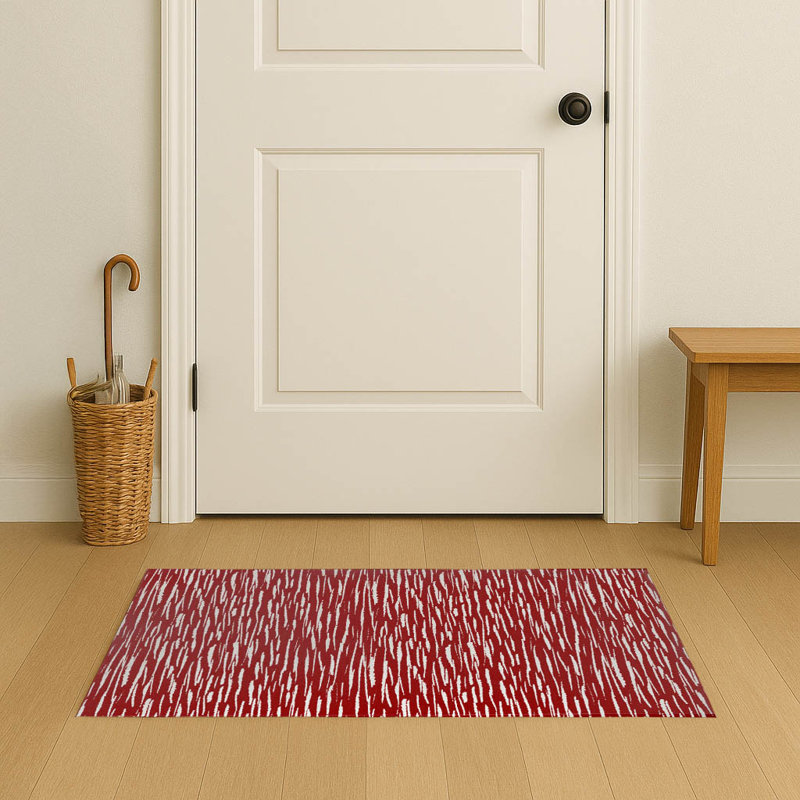 Paillasson Spectrum Strands, Cranberry Red, 60" W x 36" L