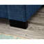 67,7 po de style moderne bleu, accoudoir carré avec porte-gobelet et rangement sous le siège, coussins rembourrés à ressorts hélicoïdaux, coussins de poche confortables, conception, structure en bois massif