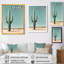 Cactus minimaliste de Manwi et le ciel du désert I - art mural Cactus-406222658-406222665-406222659