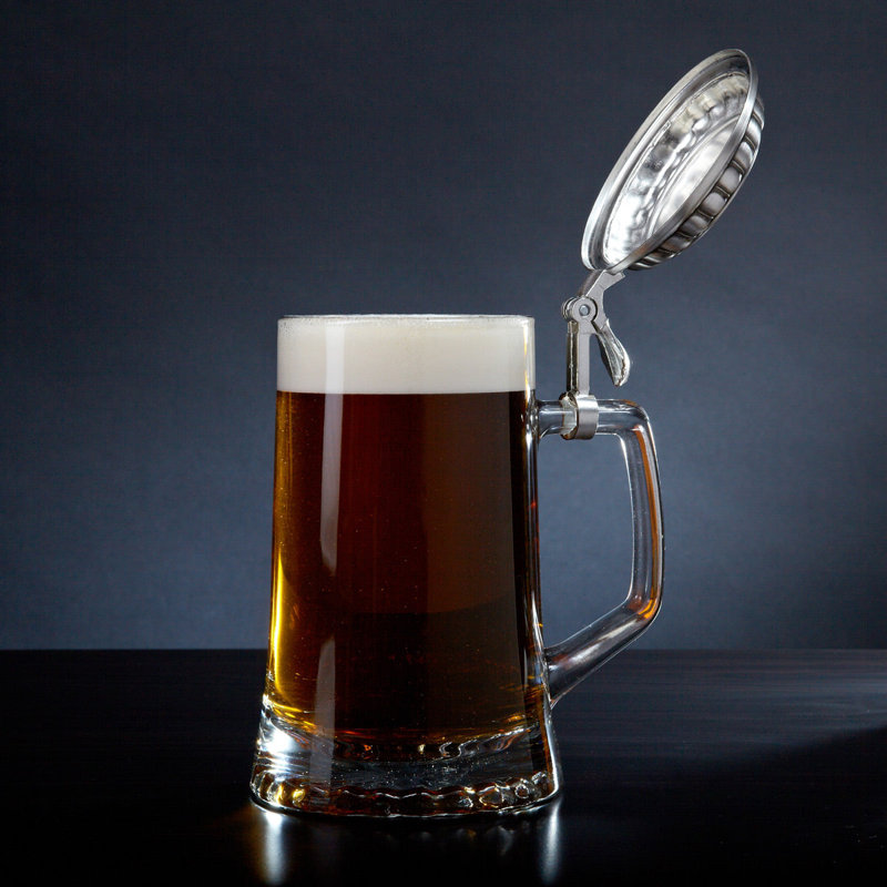 16 oz Ensemble de verres à bière personnalisés (ensemble de 2) de style allemand classique, Oui