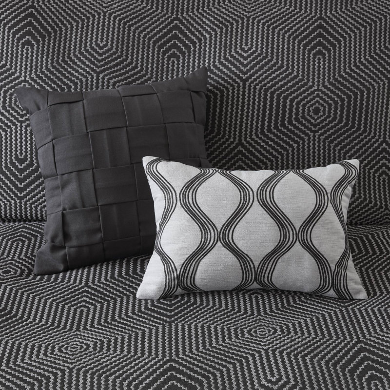 Ensemble de literie pour grand lit 8 pièces Premium, jacquard de polyester, maison moderne