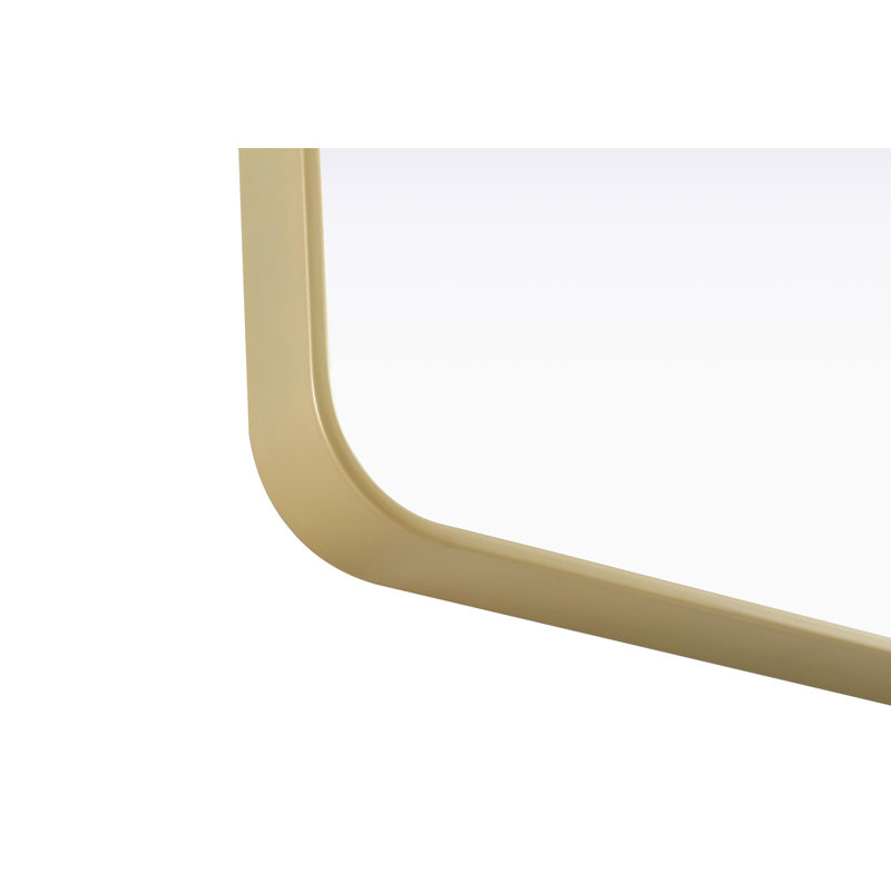 Erath Contour Metal Mirror, Brass, 42" x 28"