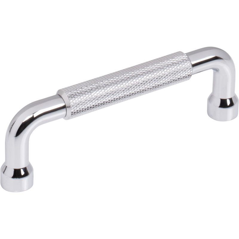 Garrison Bar Pull, Polished Chrome, 3 3/4" Center To Center