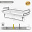 Ensemble de 2 tablettes de salle de bain murales avec porte-serviettes-993667883