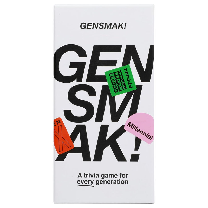 Multi-Generational Engaging Trivia Party Game with Comedic Hints, Ages 10 plus