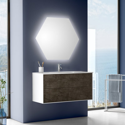 Abirad Vanity & Mirror Set