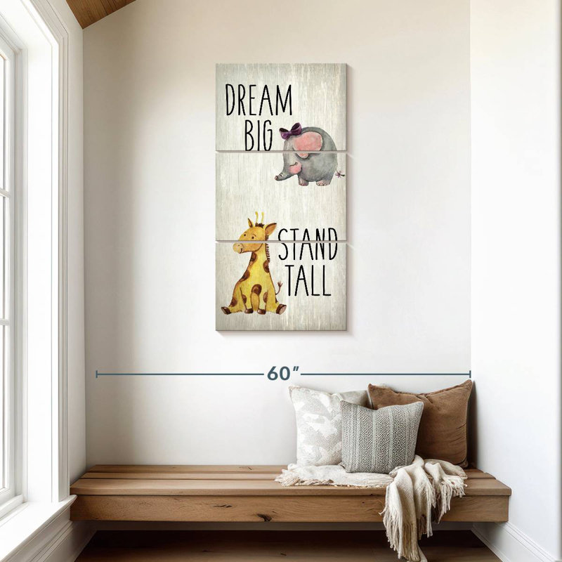 «Dream Big I», H 44 po x l 21 po