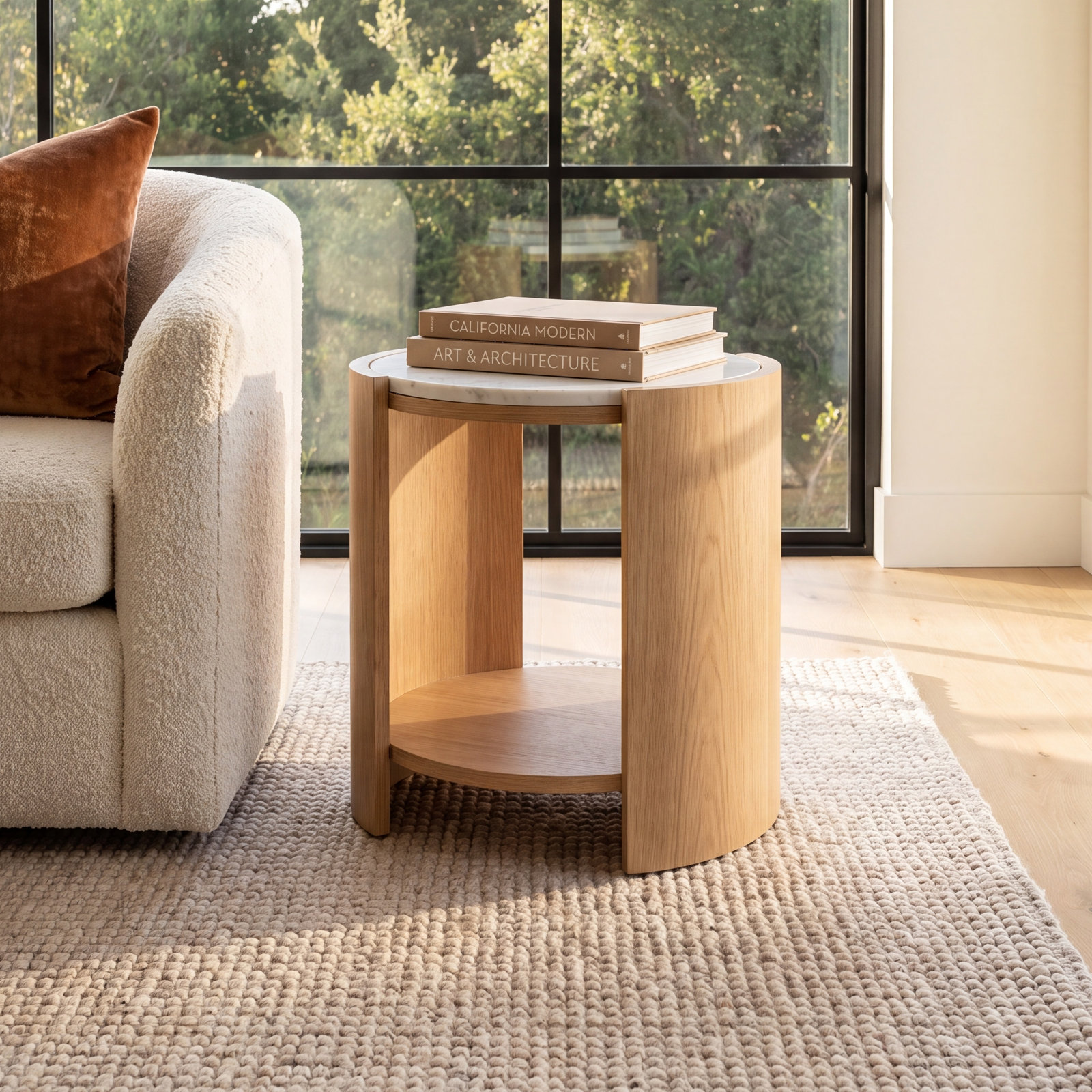 Hira Stone End Table