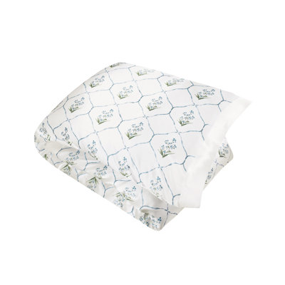 Silk Duvet Cover Twin 68"x86" Forget Me Not