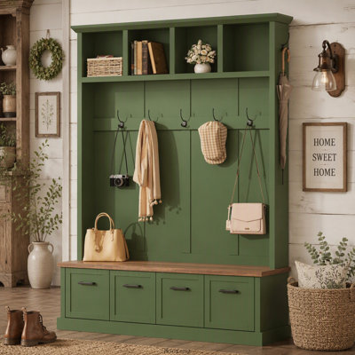 Portemanteau avec banc de rangement Farmhouse