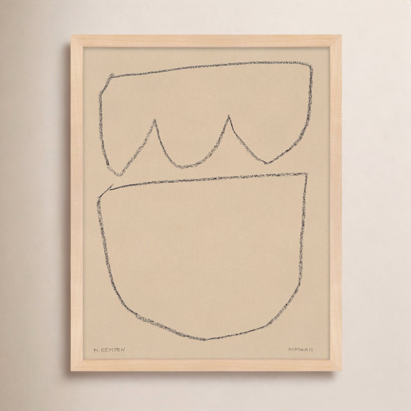 Freya 8 by Michael Kempen - Picture Frame Print, 30" H x 24" W x 1.25" D, Maple