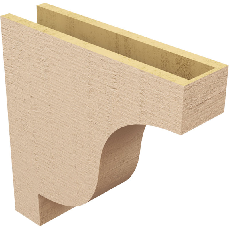 Bois de cèdre brut Newport, grain de bois TimberThane, brun clair apprêté, H 20 po x l 5 po x P 20 po