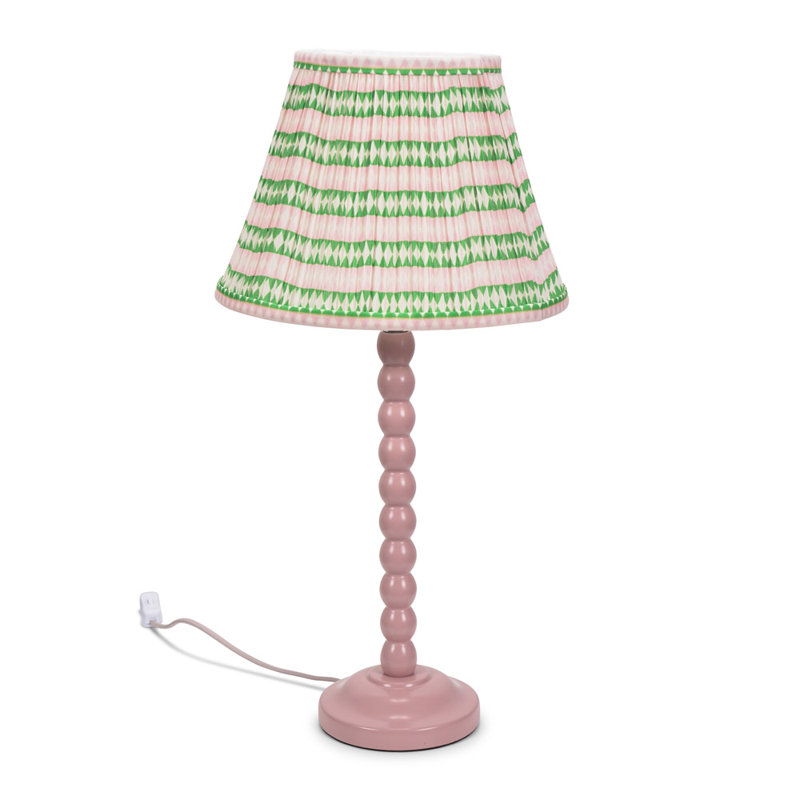 Cheyeanne Wood Table Lamp, Pink