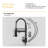 Bothwa Home CUPC Certified 19" Single Handle Kitchen Faucet (Matt Black Finish)-119337273