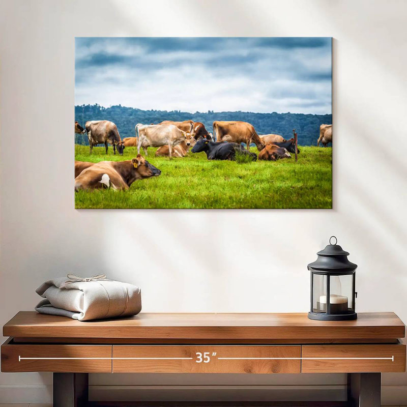 Brampt Cow Gathering, 16" H x 24" W