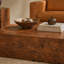 Table basse d'appoint en placage de noyer et en panneau de fibres à densité moyenne de qualité supérieure, 11,8 po x 11,8 po x 19,7 po, aucun article supplémentaire inclus-18121383