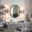 Almetta 2 - Applique murale de salle de bain chromée à intensité variable avec abat-jour en verre transparent, luminaire de bar pour salle de bain-915507204-899224591