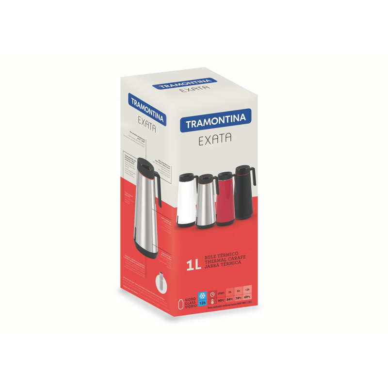 Tramontina Stainless Steel Thermal Flask (1l), Steel