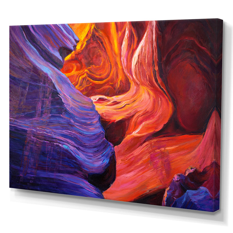 Grand Canyon - reproduction d'art sur toile, H 8 po x l 12 po x P 1 po, Toile tendue