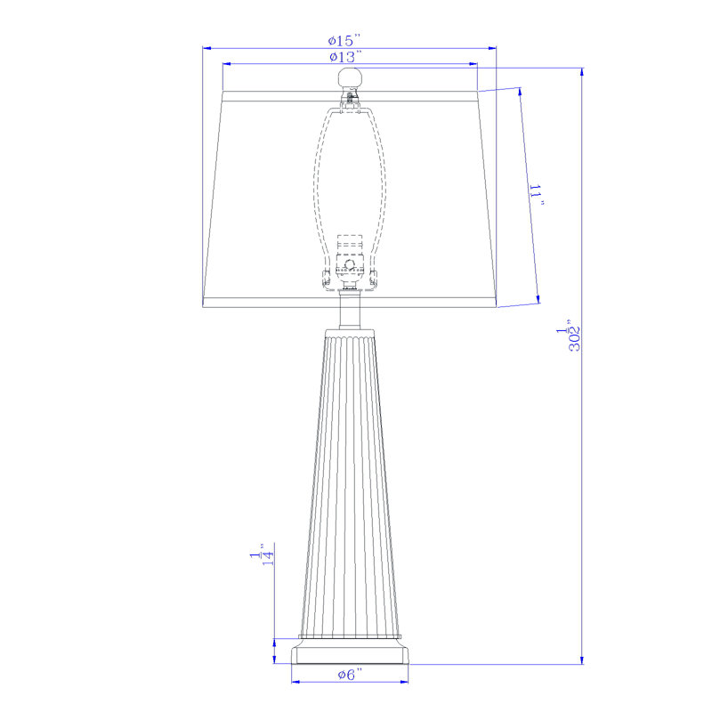 Lampe de table Davisha