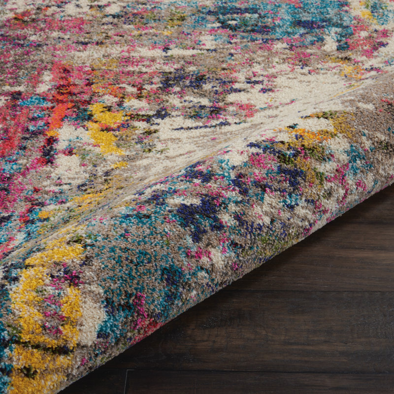 Abstract Indoor Rug, Rectangle 3'11" x 5'11"