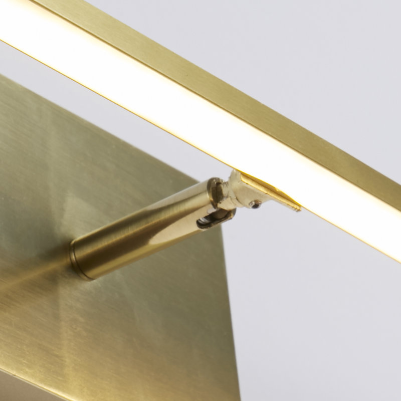 Dalyn LED Wallchiere, 8cm H x 41cm W x 10cm D, Satin Brass