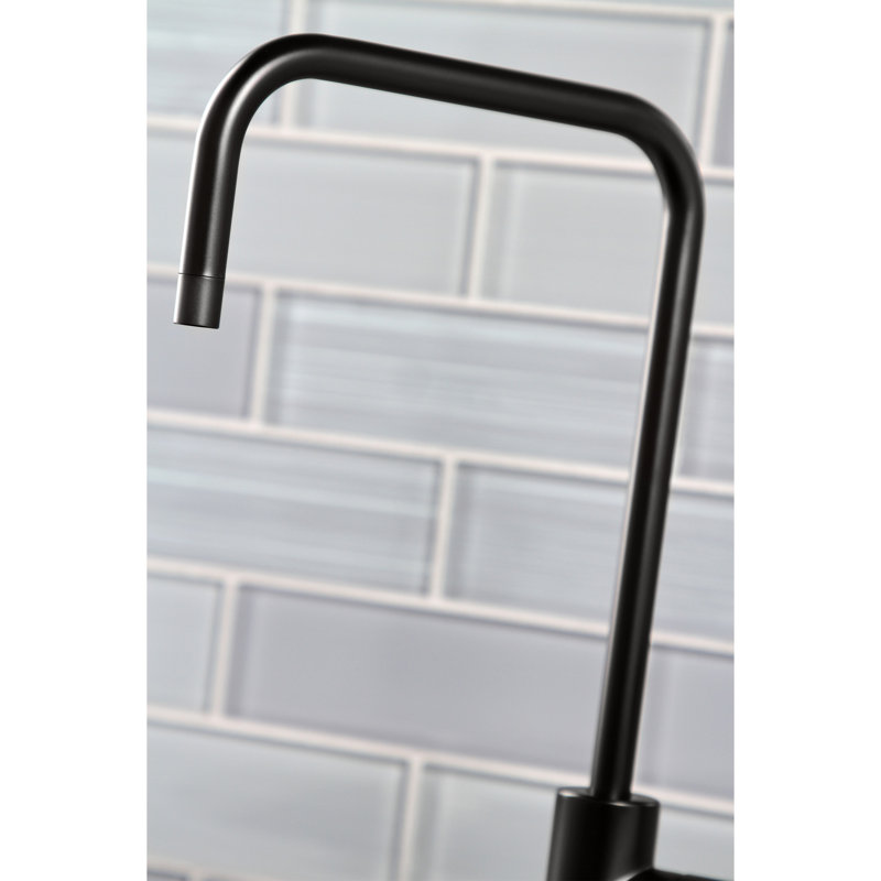 Kingston Brass New York Single-Handle 1-Hole Deck Mount Water Filtration Faucet, Matte Black