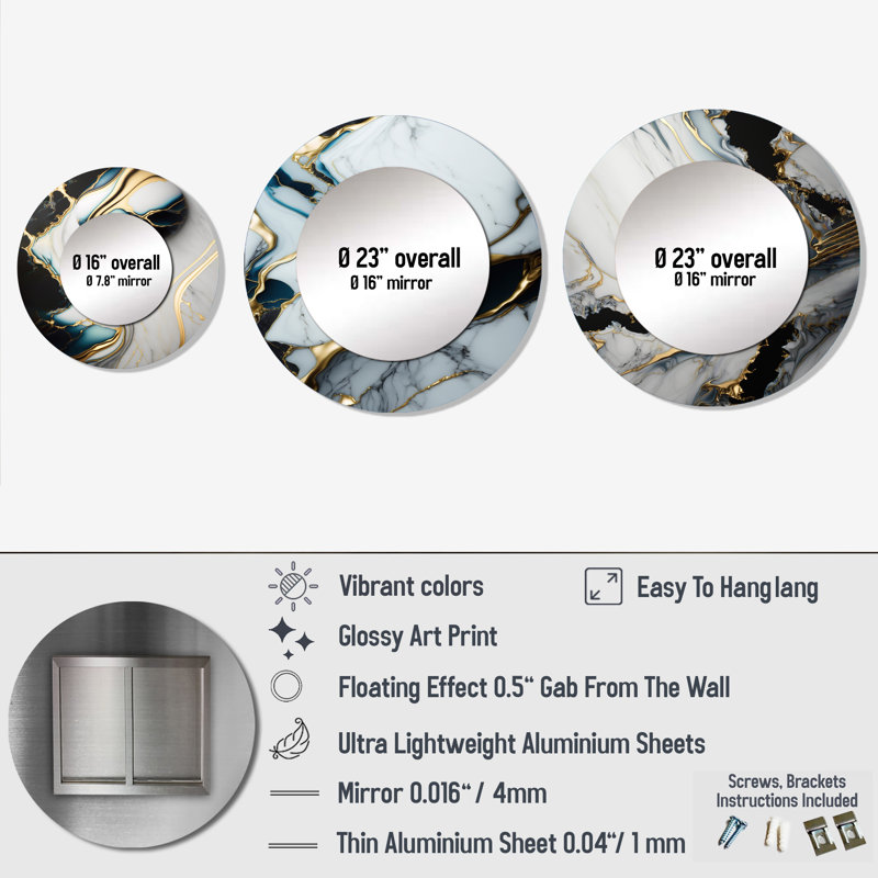 Khairo Round Wall Mirror