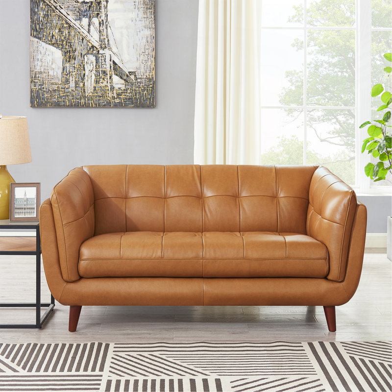 Bench Seat Leather Loveseat