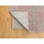 Tapis décoratif en gris/rose noué à la main unique 6 pi x 9 pi Cevion