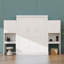 Grand lit escamotable avec bureau, coiffeuse et armoires de rangement-336769786