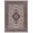 Breedlove Traditional Machine Woven Flatweave Blue and Navy Area Rug with Non Skid Backing-1953280828