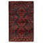 Teimani Black Rug 3'11" x 6'7"