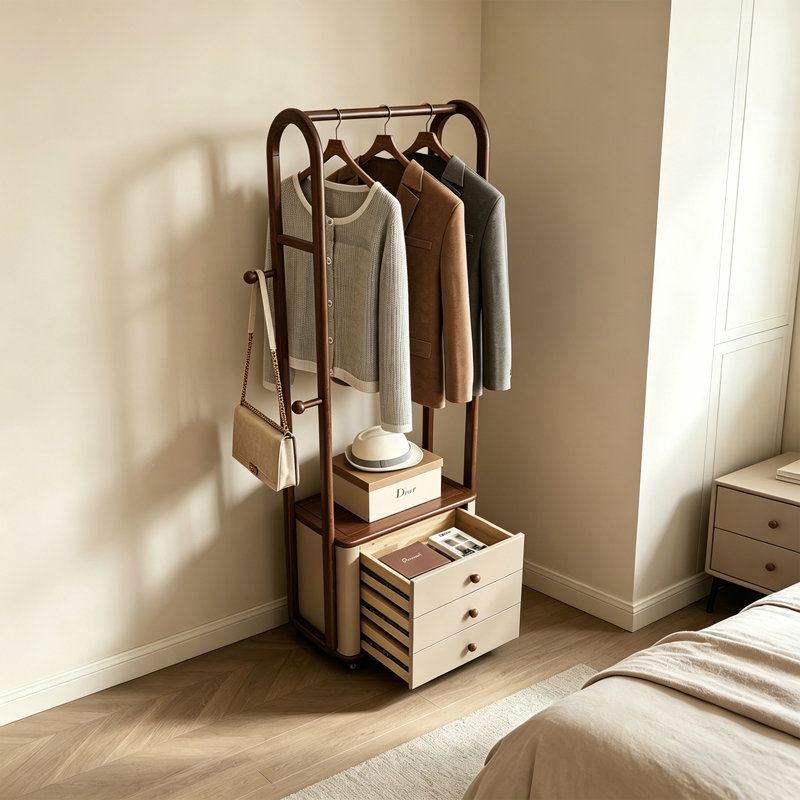 Modern Wood Hall Tree Stand