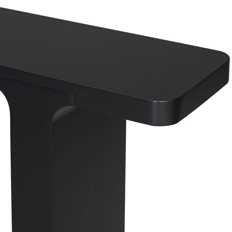 Elegant 60"W Narrow Console Table Hallway Foyer Table, Black