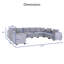 Canapé modulaire en U modulaire convertible 10 places Bremen Convertible-934656740